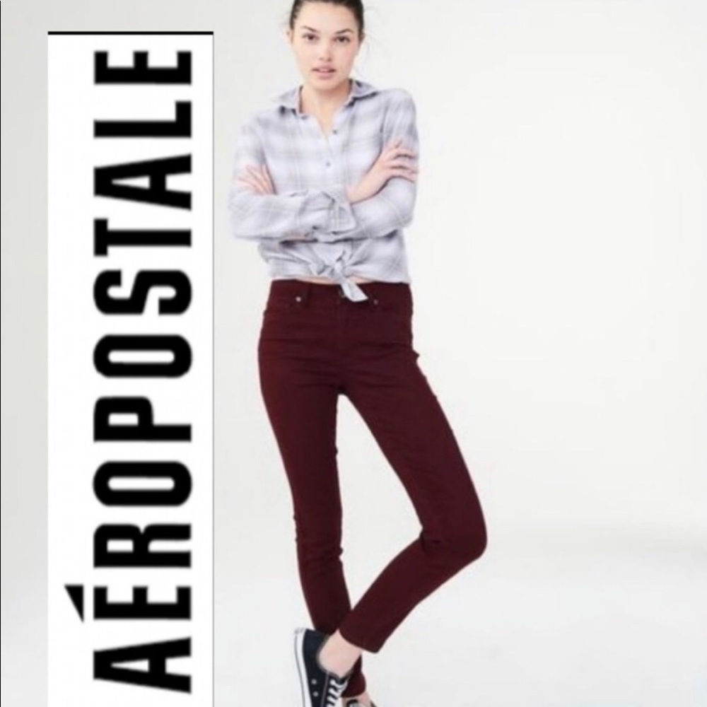 Aeropostale Purple Jeggings NWT Petite Size 0